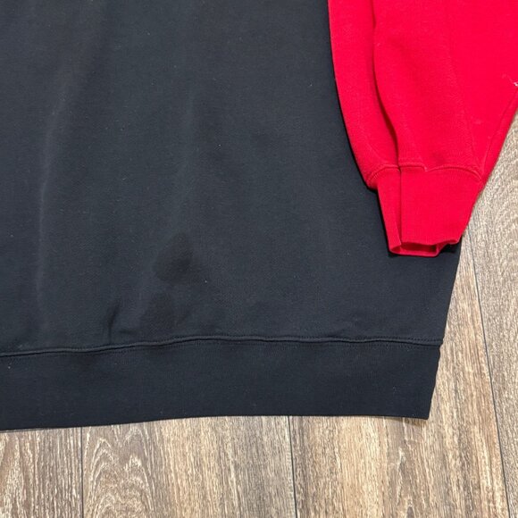 VTG EXP Mont Blanc Sport D'Hiver Sweatshirt Men's XL Red Ski Alps 90s Express - Picture 6 of 9